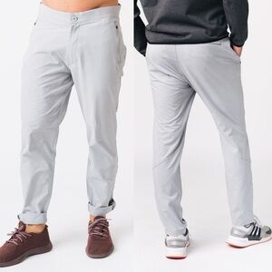 Zyia Active Mens Gray Chino Trainer Pants. Size XXLarge. EUC